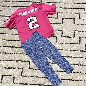 NCAA Pink Ohio State Jersey and leggings